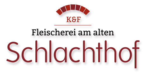 Logo der K&F Fleischerei am alten Schlachthof in Brandenburg